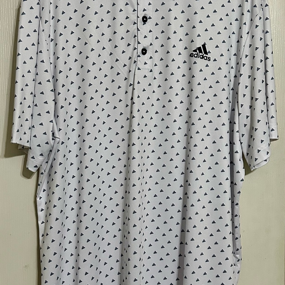 Adidas Men's White Golf Polo
